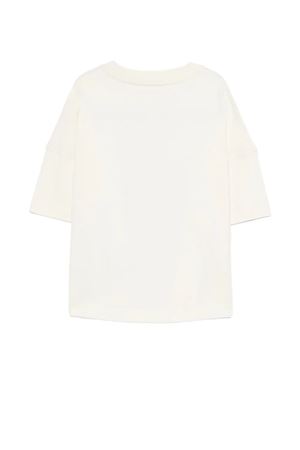 t-shirt in cotone bianco PALM ANGELS KIDS | PBAA002S26JER003002